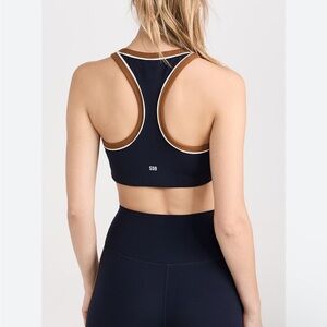 Splits59 Robbie Airweight Bra Blue Brown Trim Size Small